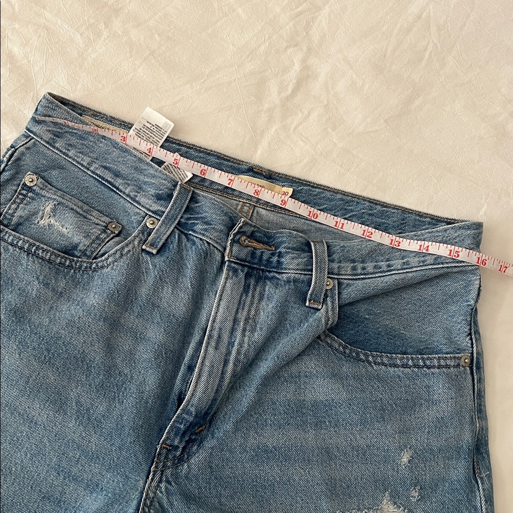 Levi's Baggy Dad Wide Leg Relaxed Fit Distressed Denim Jeans sz 30 - Picture 3 of 8